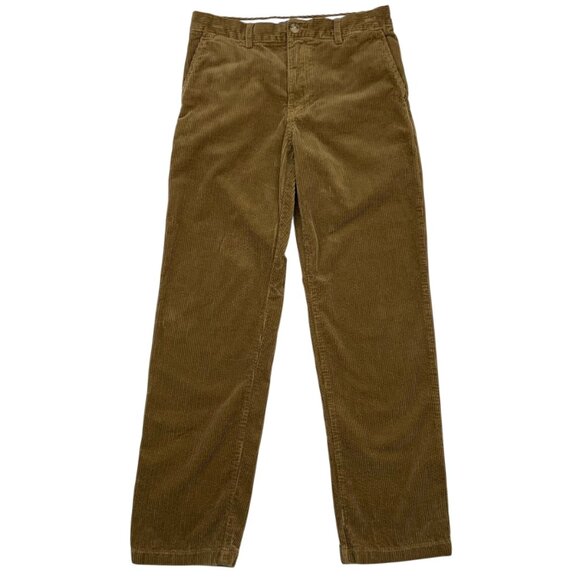 Polo Ralph Lauren Boys Corduroy Pant 14 Brown Flat Front Straight Leg Fall BTS - Picture 13 of 13